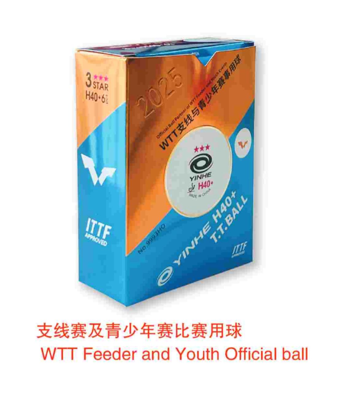 YinHe H40+ 3 Star WTT Feeder and Youth Balls